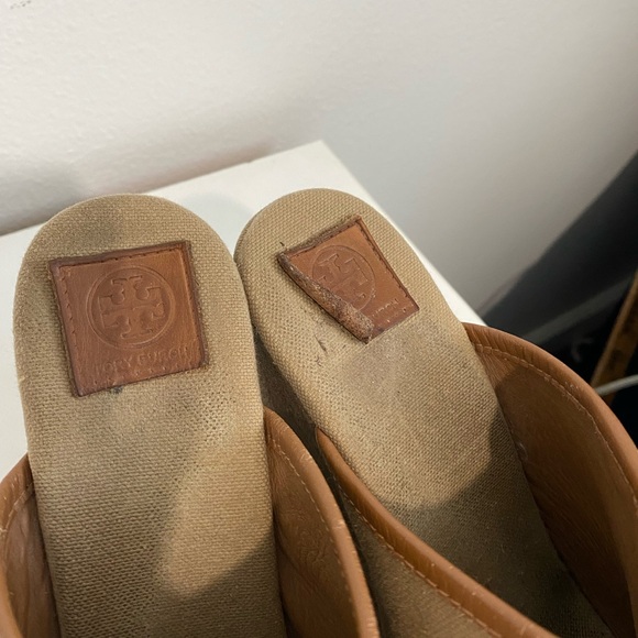🍄 Tory Burch tan canvas mule - Picture 12 of 14